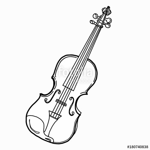 500x500 Violin Drawing Stock Photo And Royalty Free Images - Violin Drawing