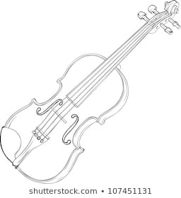 Violin Drawing Clip Art at PaintingValley.com | Explore collection of ...