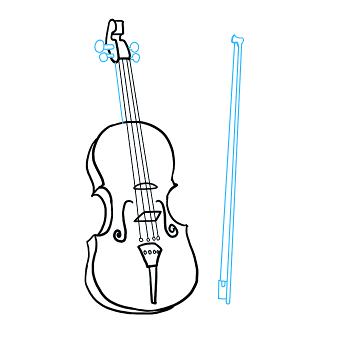 680x678 fiddle drawing black transparent png clipart free download - Violin Drawing Clip Art