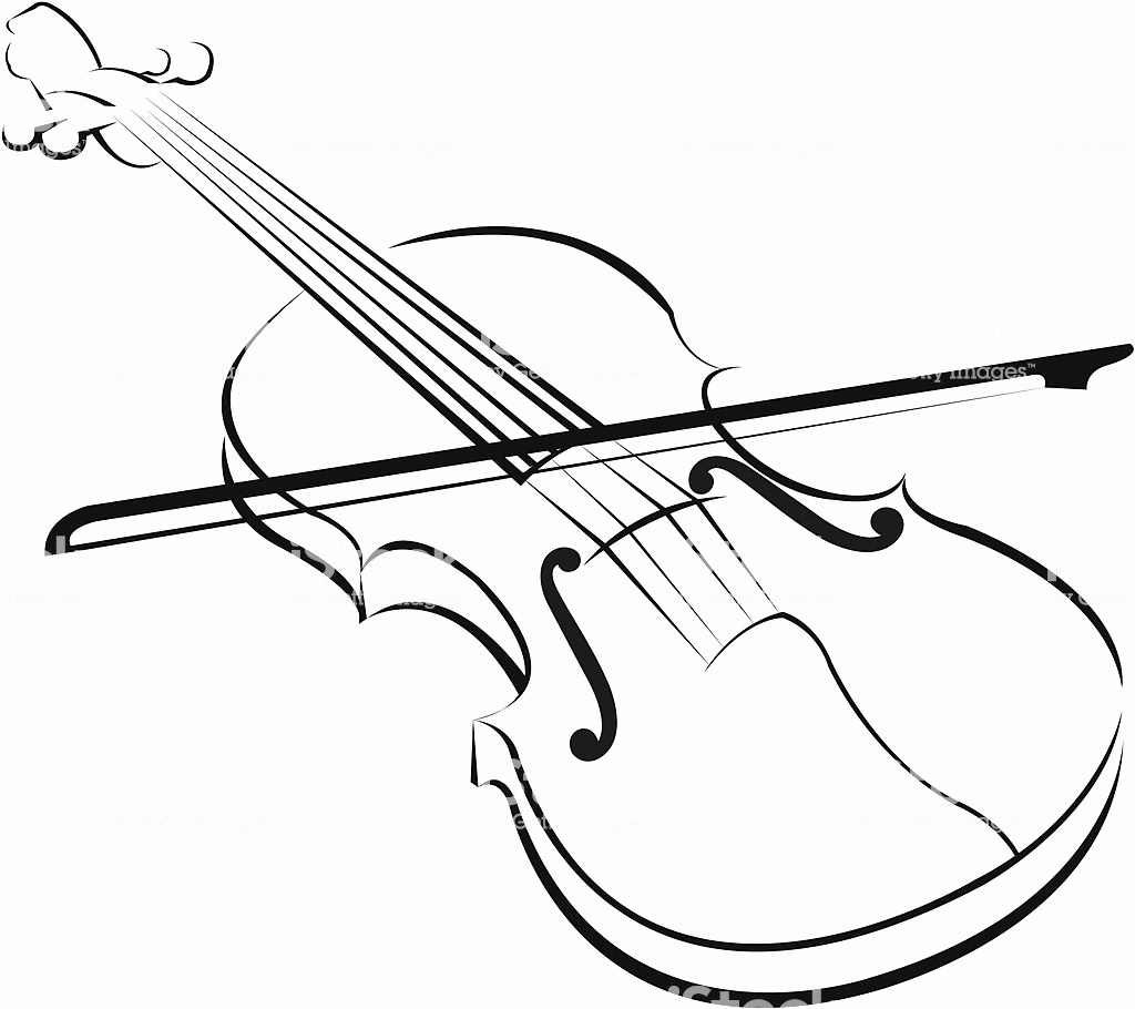 Violin Drawing Clip Art at PaintingValley.com | Explore collection of ...