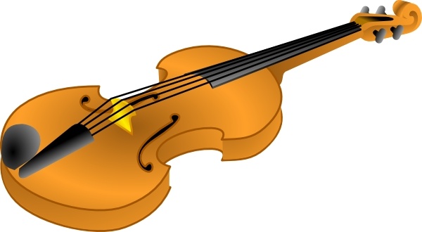 600x330 Brown Violin Clip Art Free Vector In Open Office Drawing - Violin Drawing Clip Art