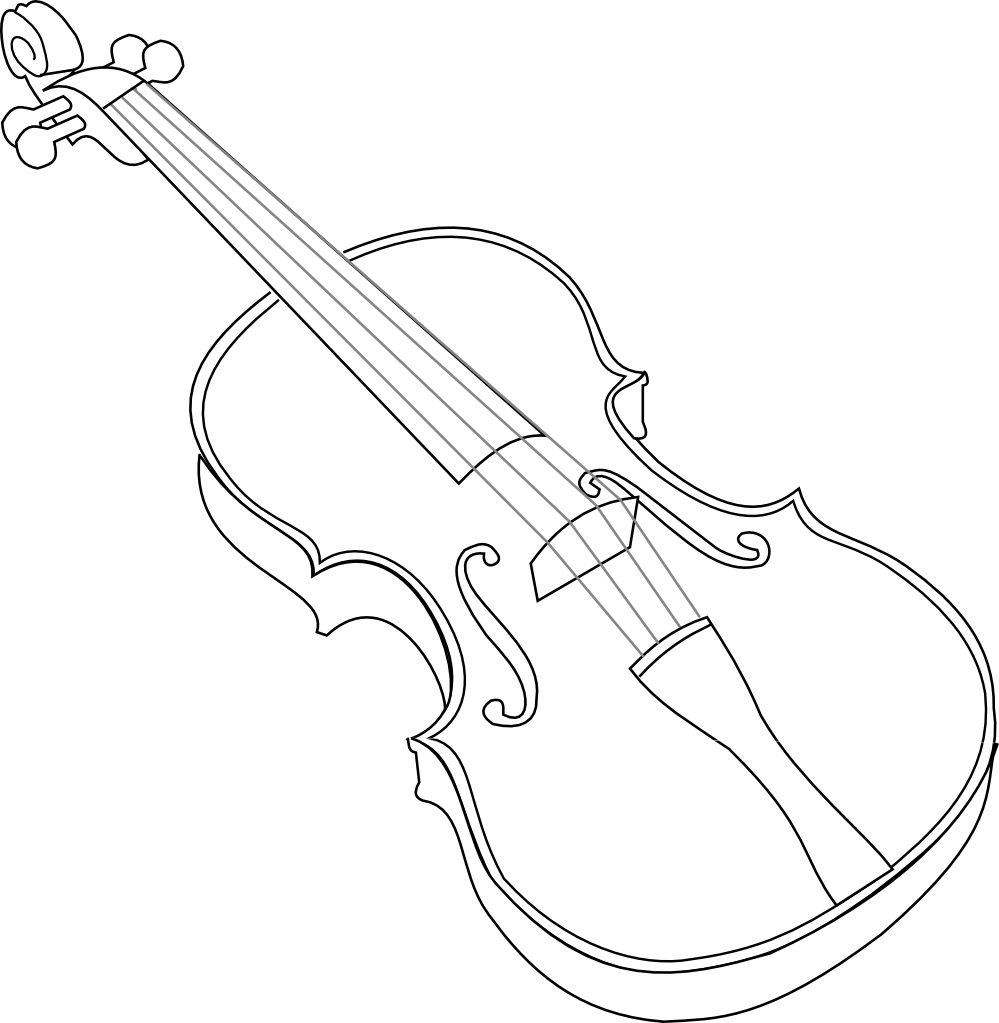 999x1023 drawing scrolls violin transparent png clipart free download - Violin Line Drawing