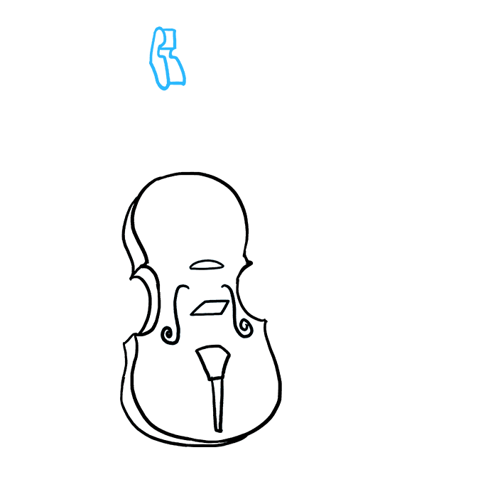 680x678 How To Draw A Violin - Violin Line Drawing