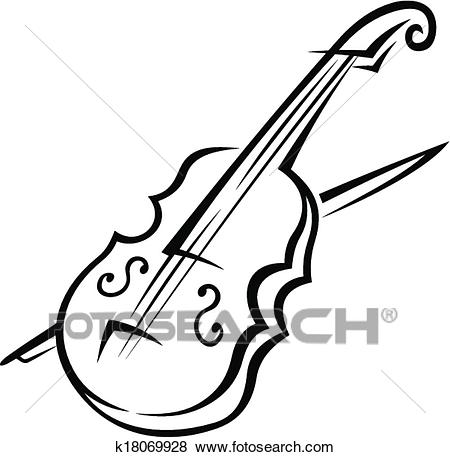 450x457 Violin Clipart Line Drawing - Violin Line Drawing