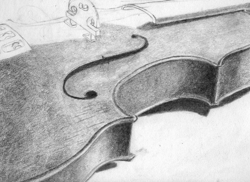 800x581 Violin Drawing Free Download - Violin Pencil Drawing