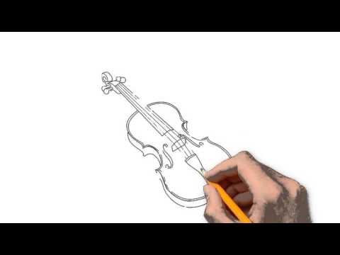480x360 Violin Things Pencil To Draw Step - Violin Pencil Drawing