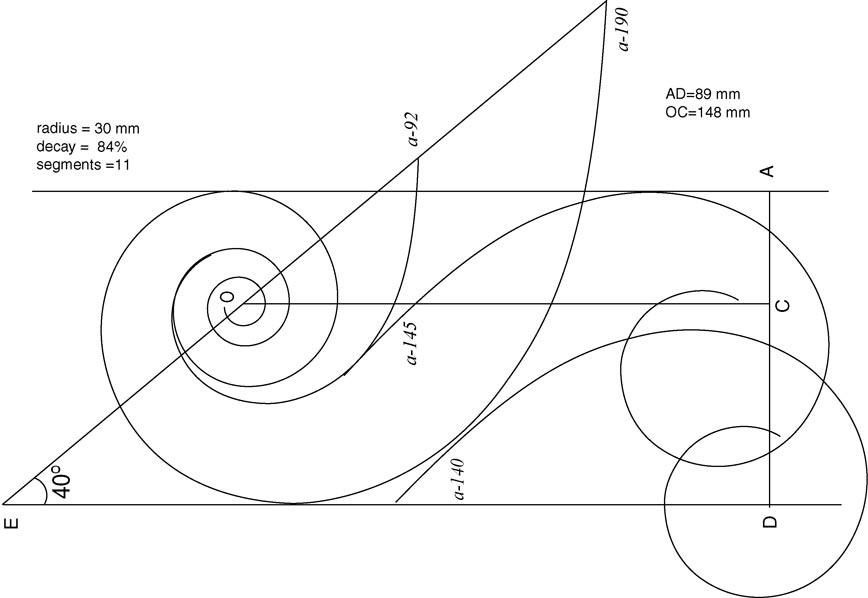 868x598 Muratov Sergei The Art Of The Violin Design - Violin Scroll Drawing