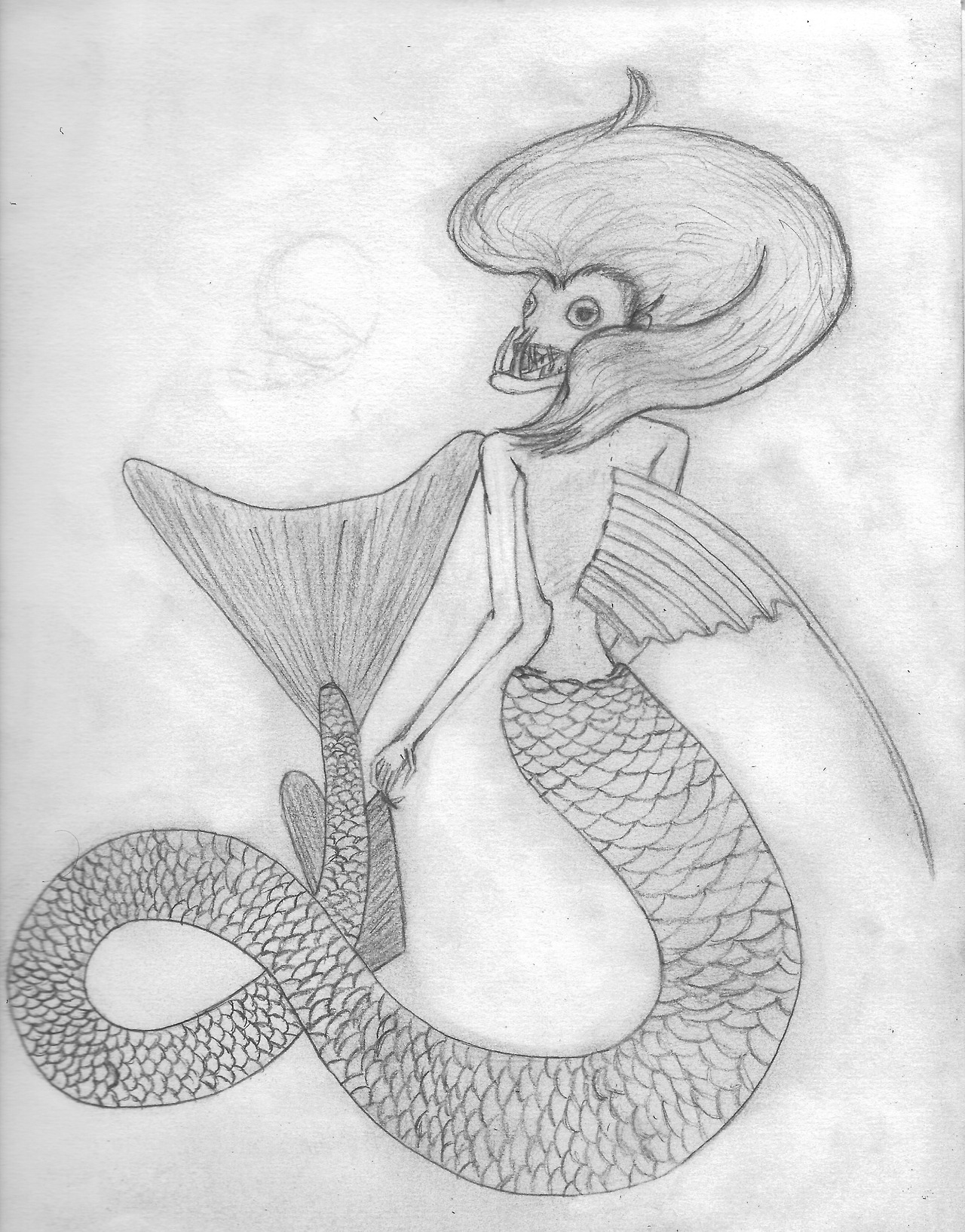 1280x1634 Shadowlover Inspired - Viperfish Drawing