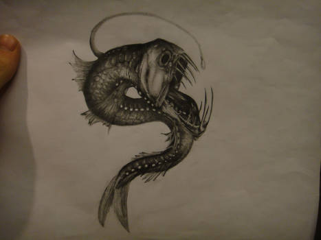 467x350 Viperfish Drawing - Viperfish Drawing