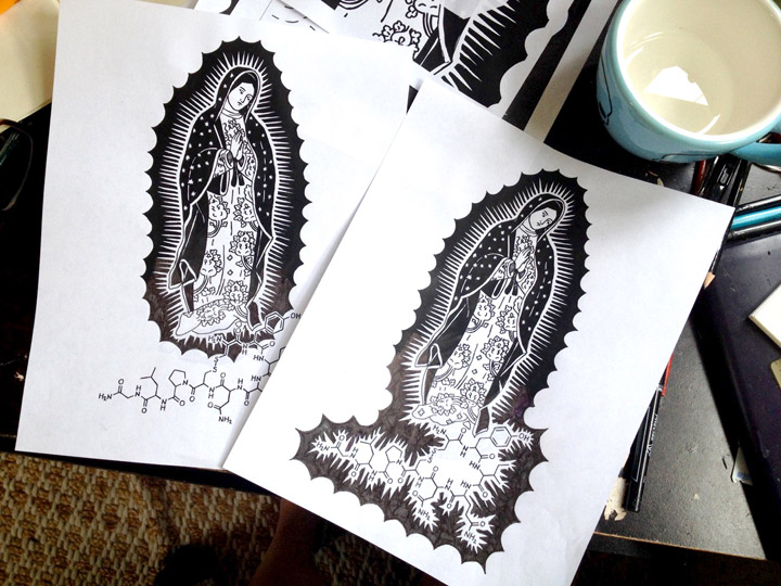720x540 virgen de guadalupe sketchbook adventures - Virgen De Guadalupe Drawing