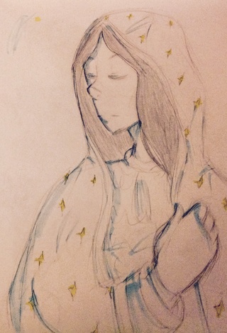 320x470 one of my relatives asked me to draw the virgin mary but i fcced - Virgin Mary Drawings