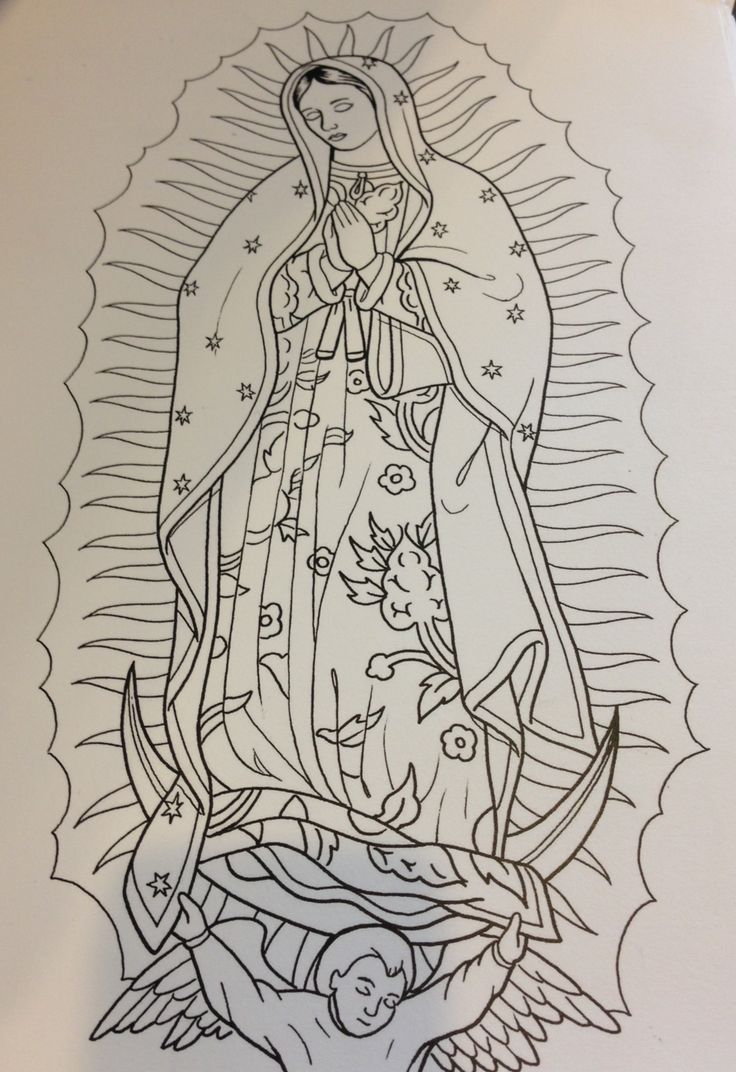 736x1072 Viewing Gallery - Virgin Mary Drawings