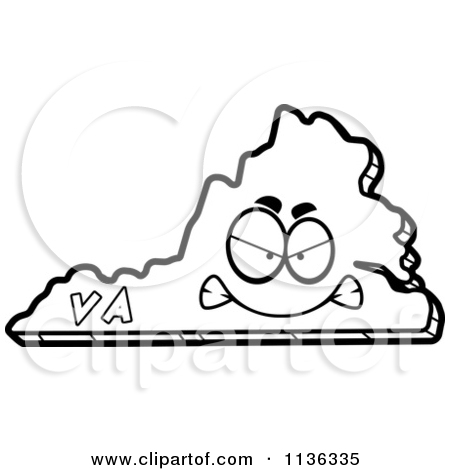450x470 virginia clipart - Virginia Drawing