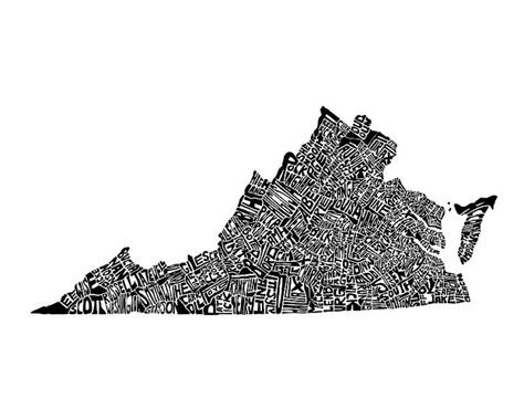 474x379 virginia drawing with all the counties drawnwritten - Virginia Drawing