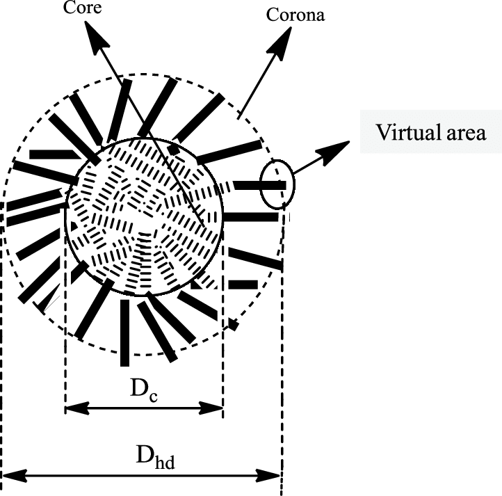 722x713 the schematic drawing of micelle structure and the virtual area - Virtual Drawing