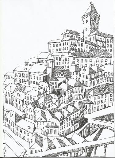 375x516 virtual old city drawing - Virtual Drawing