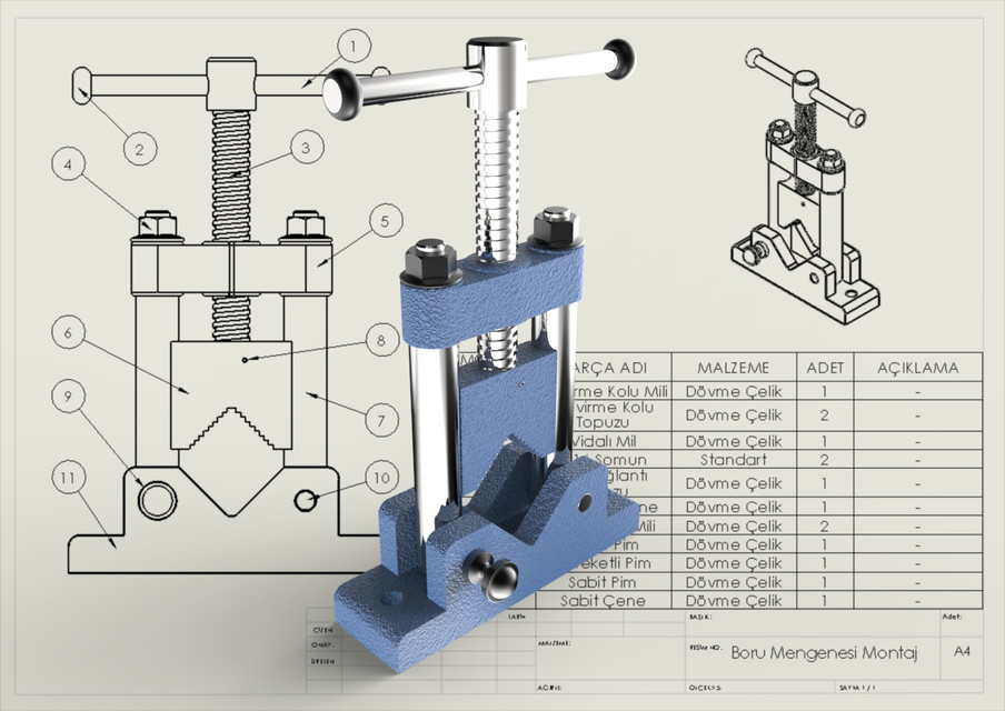 Vise Drawing at PaintingValley.com | Explore collection of Vise Drawing