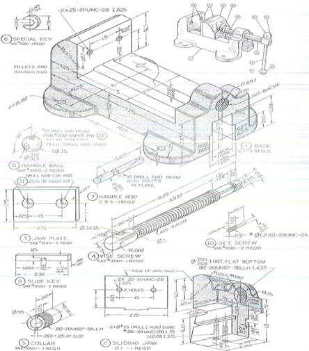 Vise Drawing at PaintingValley.com | Explore collection of Vise Drawing