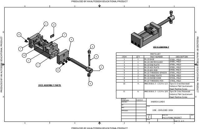 638x413 vise exploded view - Vise Drawing
