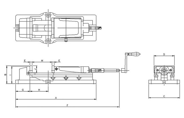 645x413 auto well hp series hydraulic vises - Vise Drawing