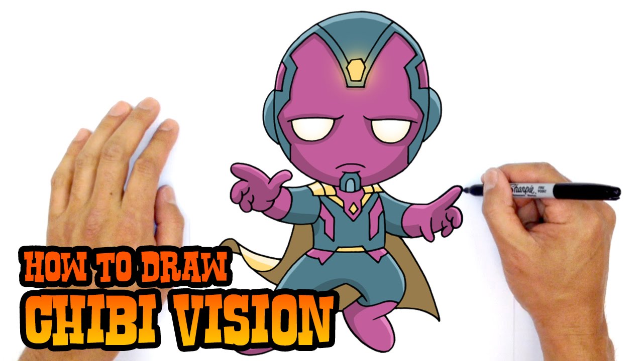1280x720 how to draw vision the avengers - Vision Drawing
