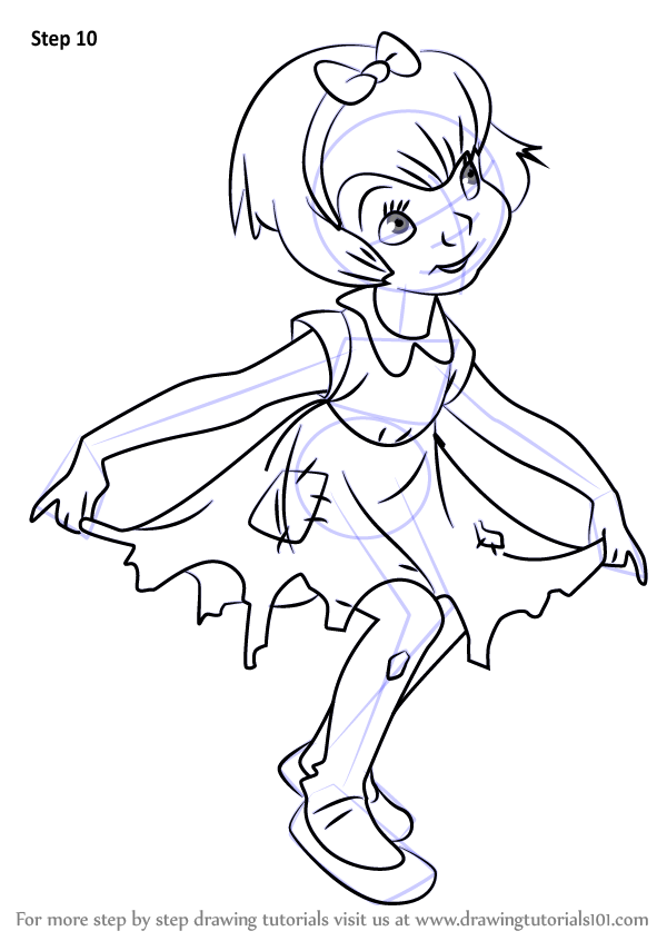 600x846 Learn How To Draw Anne Marie From All Dogs Go To Heaven - Visit Drawing