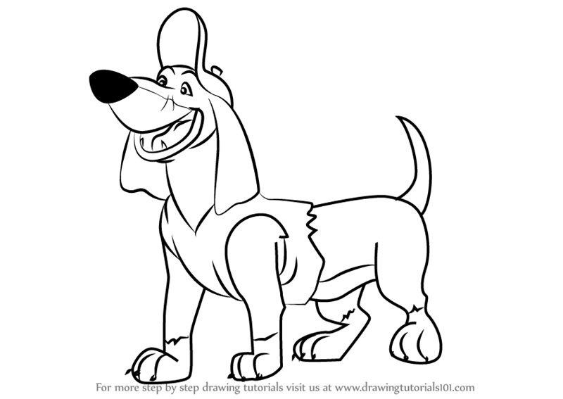 800x567 Learn How To Draw Itchy Itchiford From All Dogs Go To Heaven - Visit Drawing