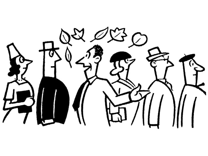 727x545 A Visit To Mondrian's Grave The New Yorker - Visit Drawing