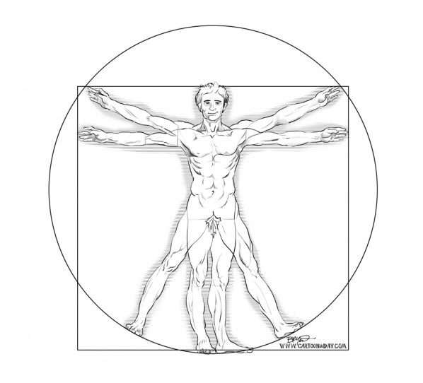 Vitruvian Man Drawing At Paintingvalley.com 