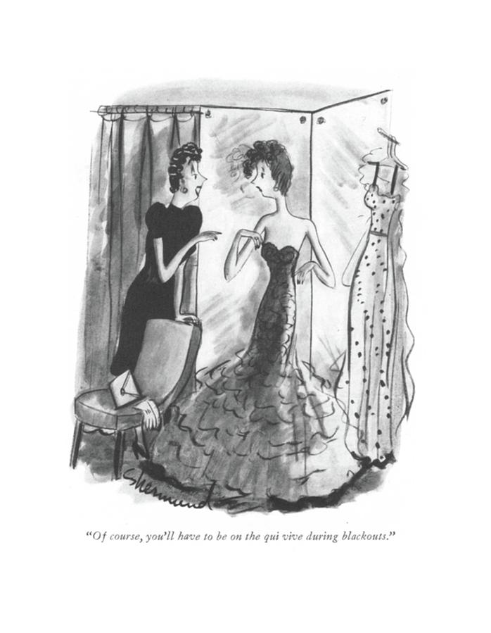 698x899 Of Course, You'll Have To Be On The Qui Vive Drawing - Vive Drawing