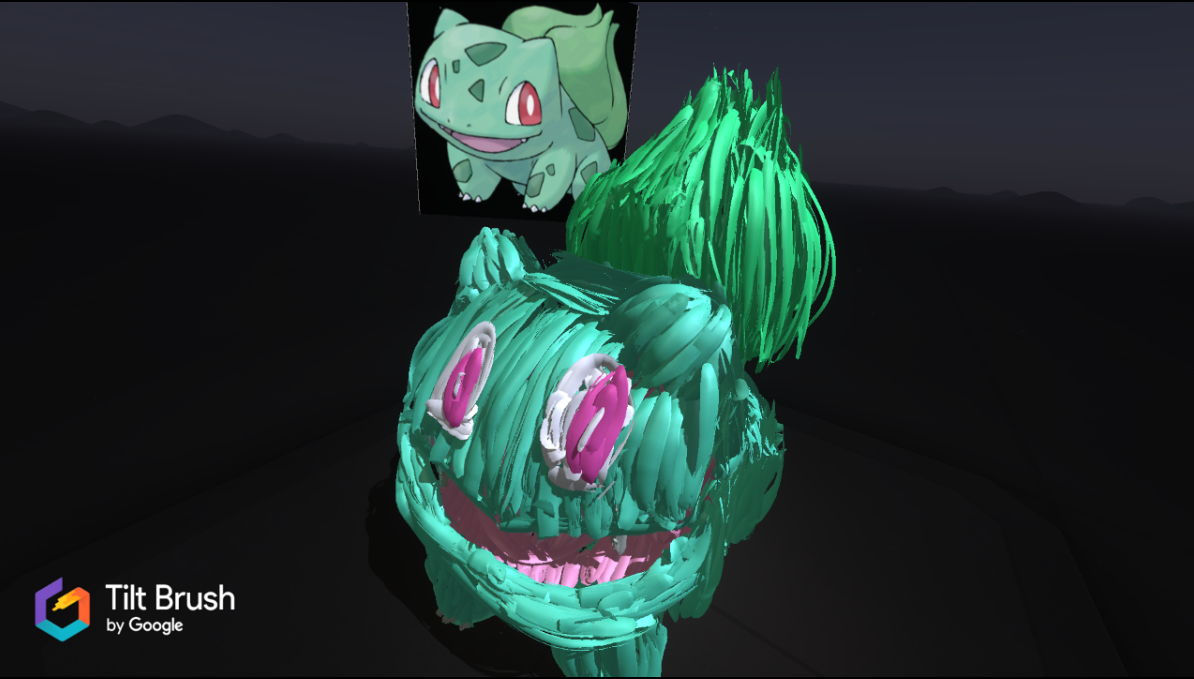 1194x679 reference image in tilt brush doesn't help, i still draw like - Vive Drawing
