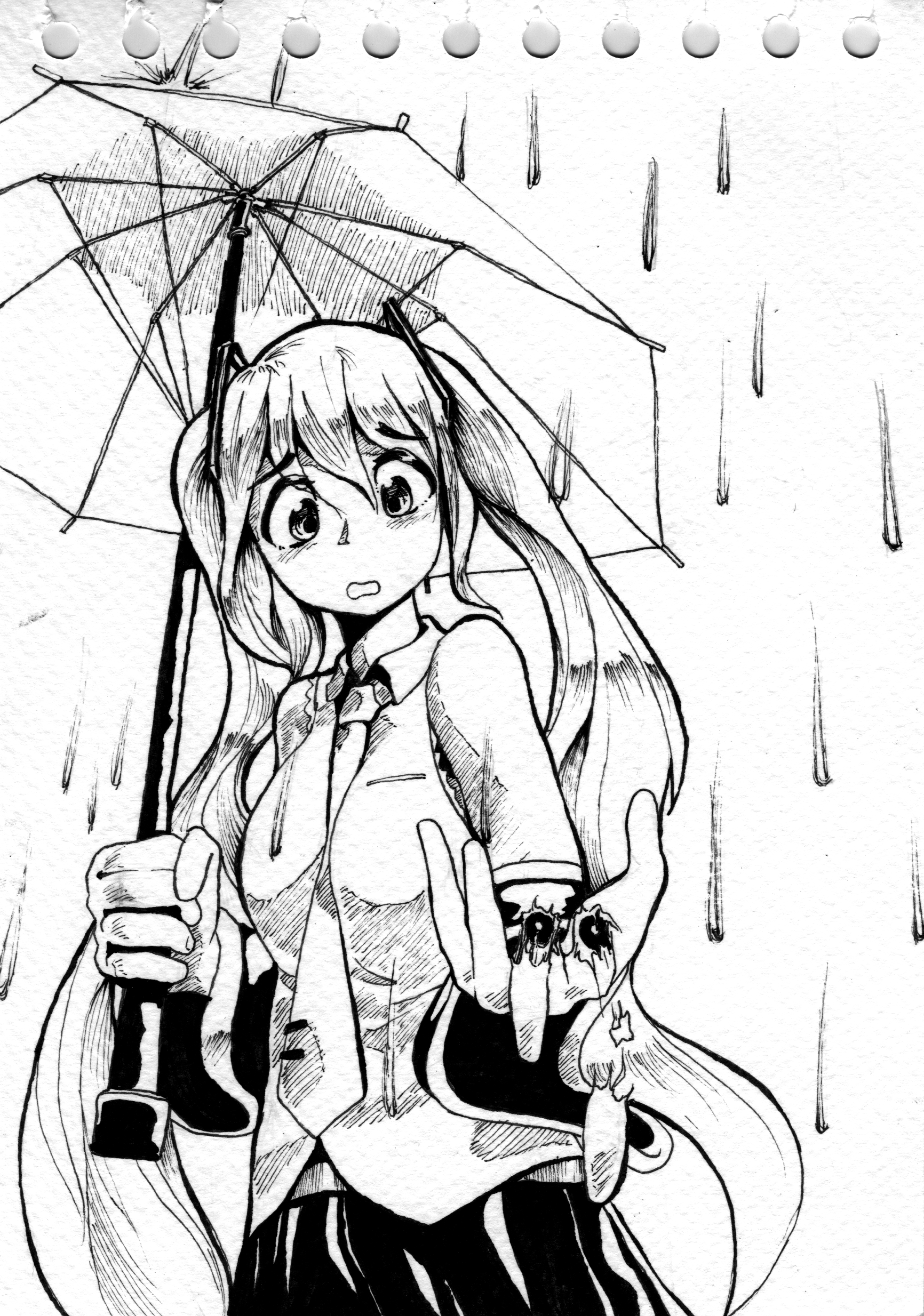 1732x2468 post your inktober daily drawingscomics! - Vocaloid Drawings