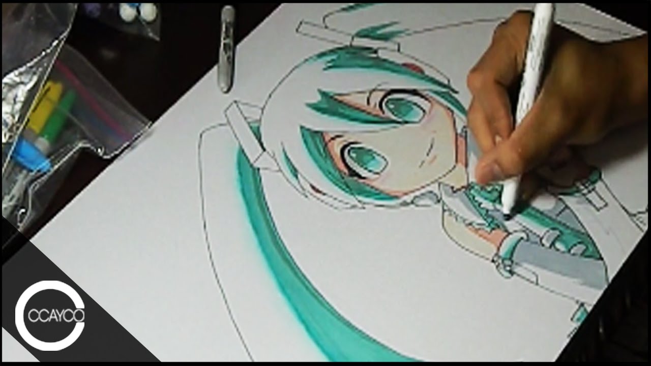 1280x720 drawing chibi hatsune miku - Vocaloid Drawings
