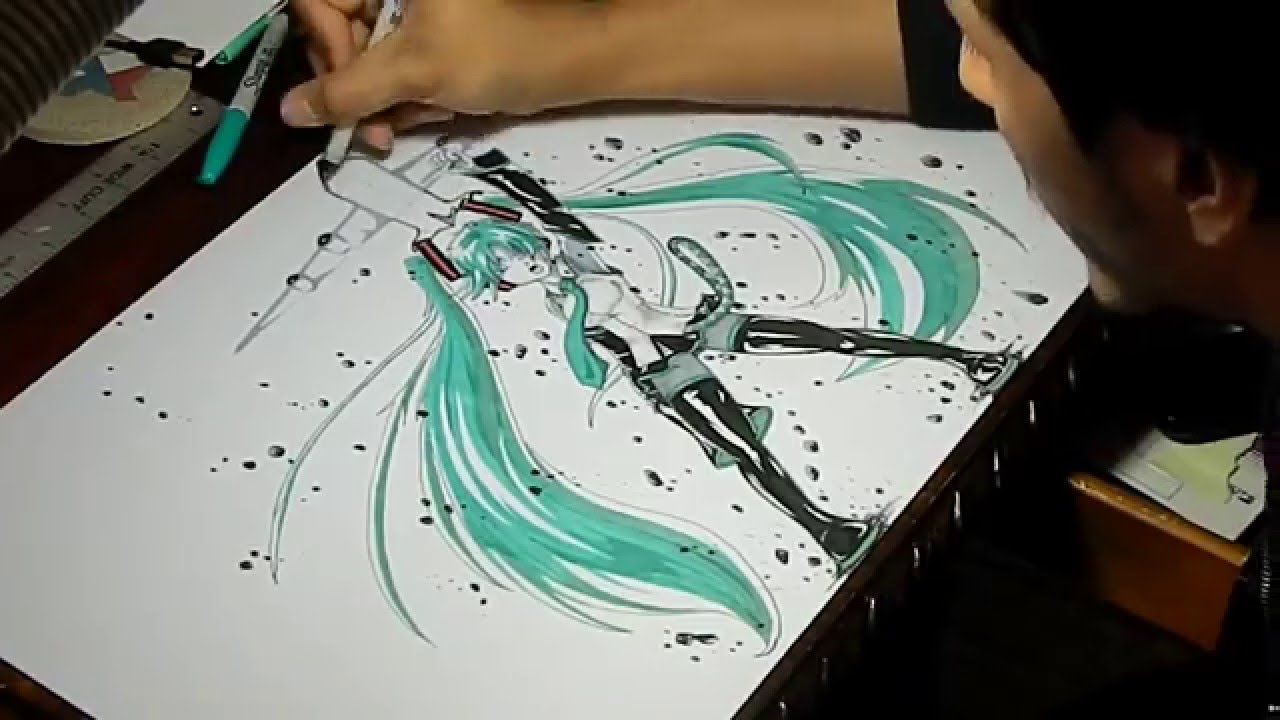 1280x720 drawing hatsune miku - Vocaloid Drawings