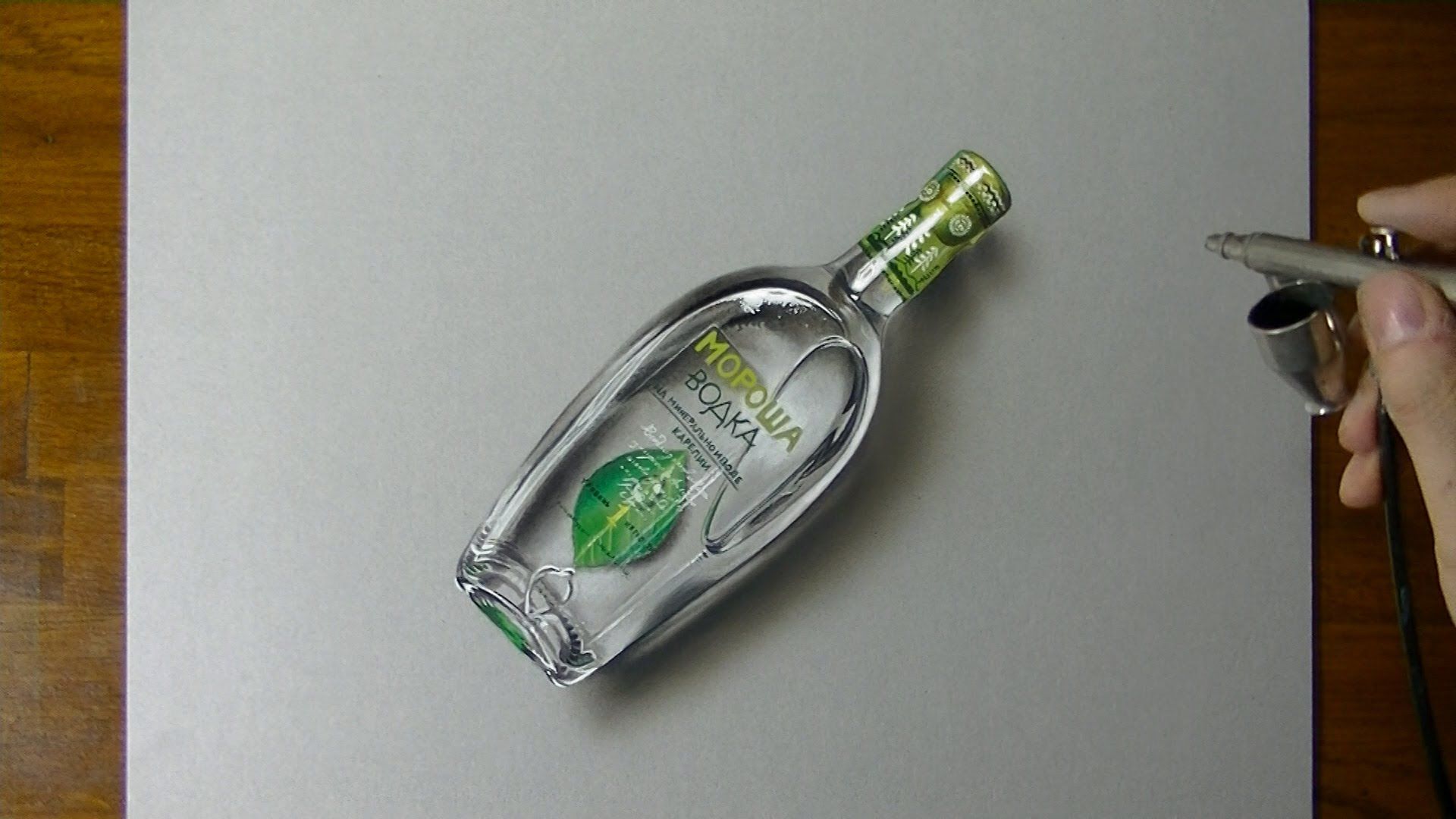 1920x1080 drawing - Vodka Bottle Drawing