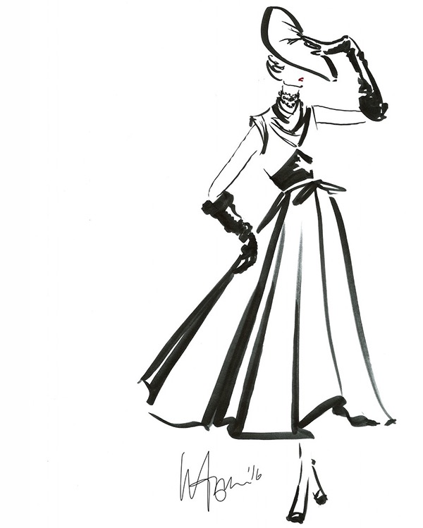 600x749 vogue illustrations on fit portfolios - Vogue Drawings