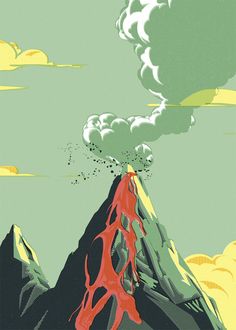 236x330 best volcano drawing images beautiful pictures, nature - Volcano Cartoon Drawing
