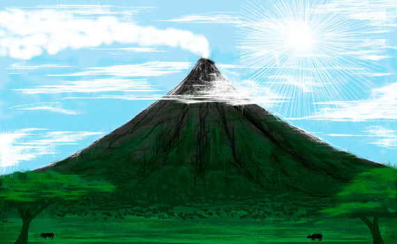 570x350 pencil madness - Volcano Cartoon Drawing