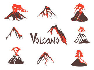 323x240 volcano drawing photos, royalty free images, graphics, vectors - Volcano Drawing