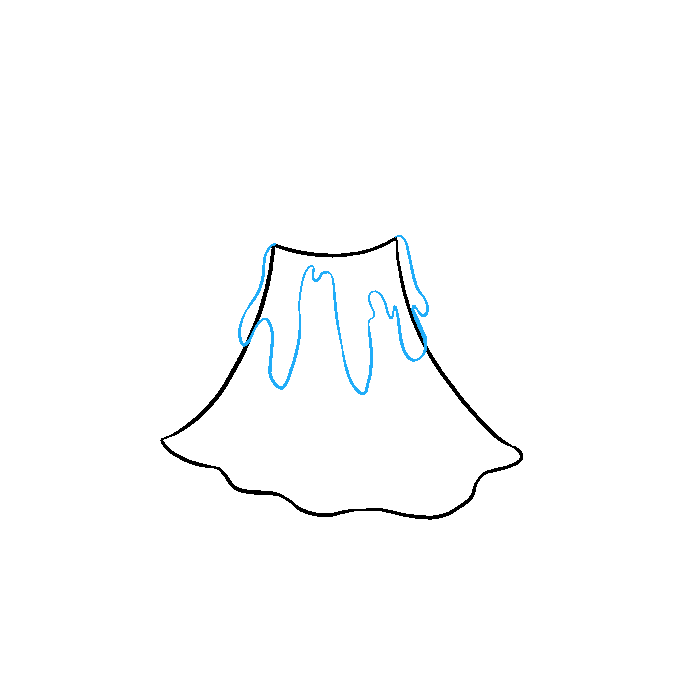 680x678 How To Draw A Volcano - Volcano Drawing Pictures