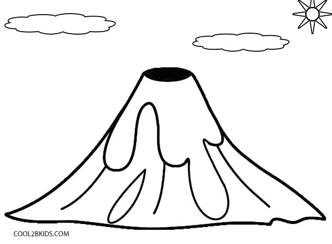 680x500 Huge Collection Of 'shield Volcano Drawing' Download More Than - Volcano Drawing Pictures