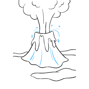 300x300 Volcano Drawing Transparent Png Clipart Free Download - Volcano Drawing Pictures