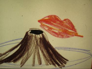 375x281 Volcano Drawing - Volcano Drawing Pictures