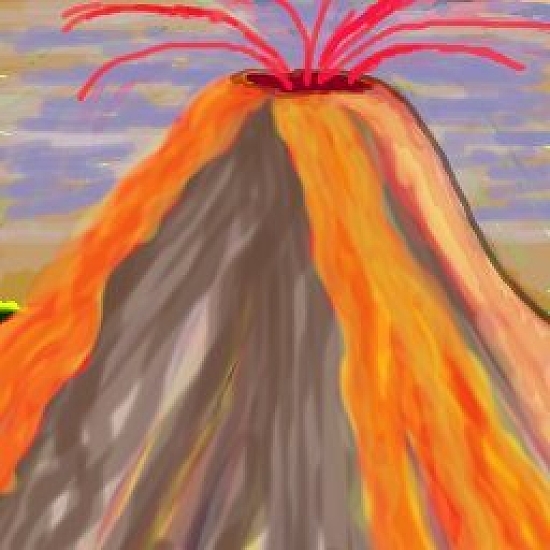 550x550 volcano a mountain that spits fire volcano basics - Volcano Drawing Pictures