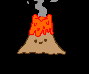 300x250 Cute Volcano Drawing - Volcano Drawing Pictures