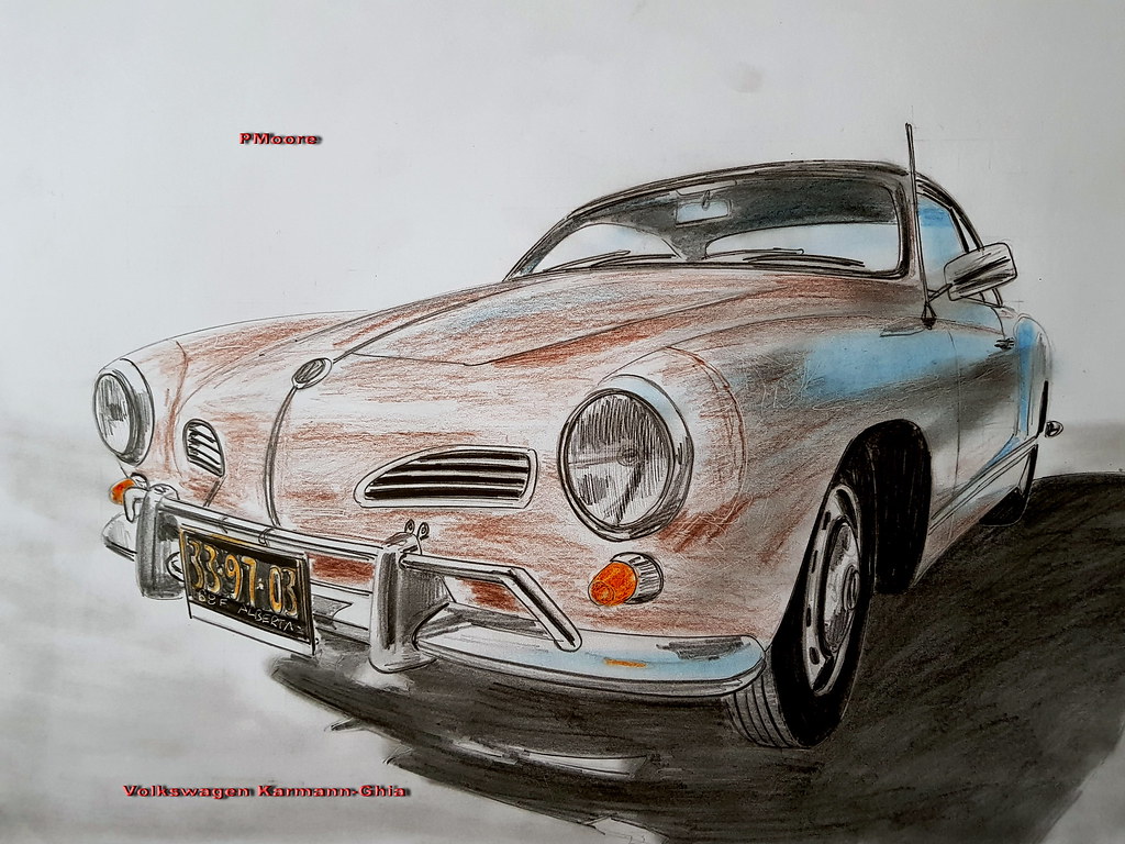 1024x768 the world's newest photos of drawing and volkswagen - Volkswagen Drawing