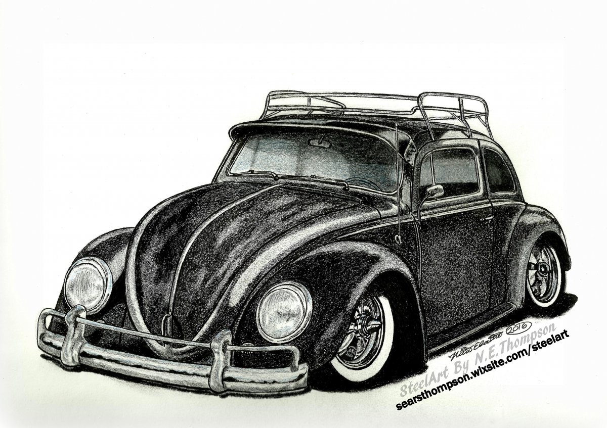 1200x847 Vw Bug - Volkswagen Drawing