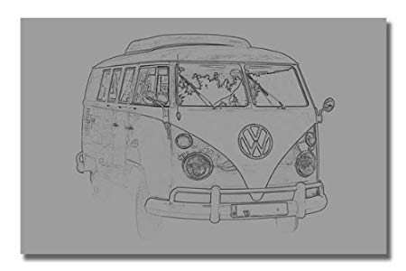 450x300 vw camper van - Volkswagen Van Drawing