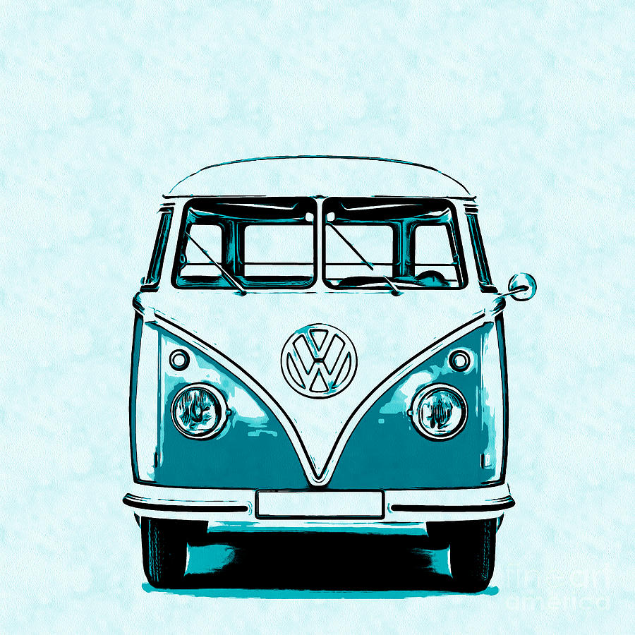 Volkswagen Van Drawing at PaintingValley.com | Explore collection of