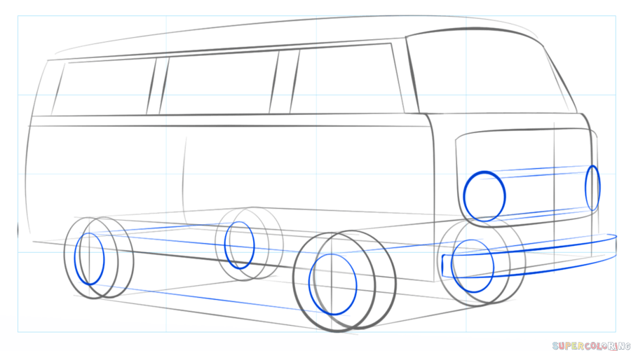 900x501 drawn bud volkswagen camper van free clip art stock - Volkswagen Van Drawing